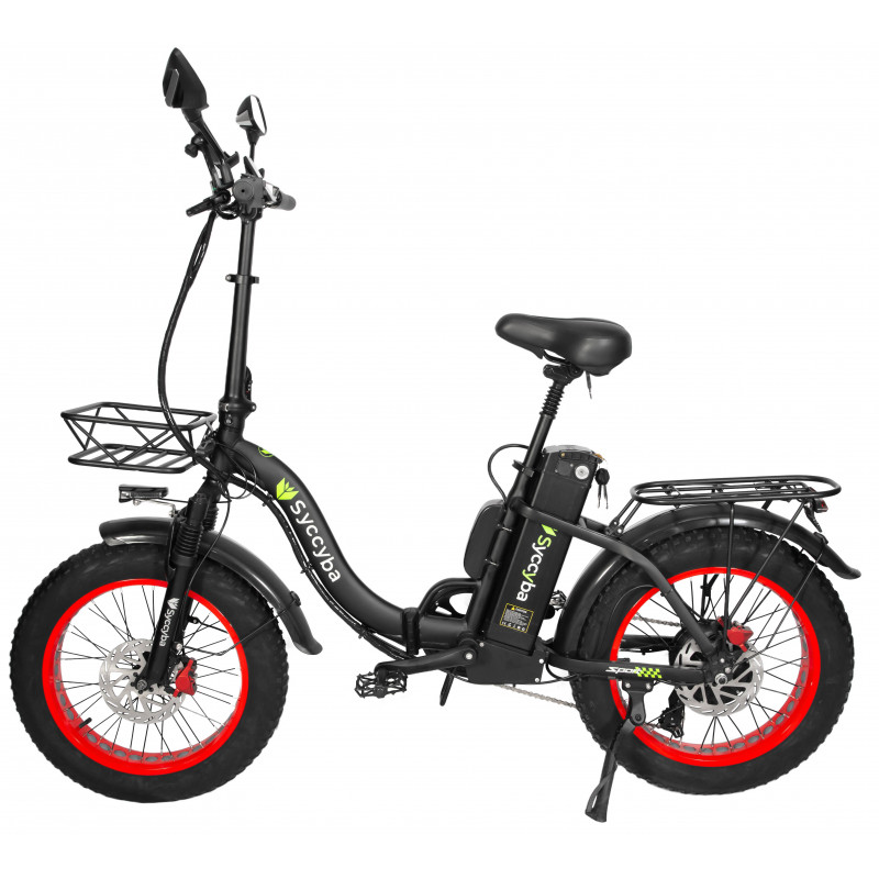 Электровелосипед Syccyba H2 Red 15AH | Фэтбайк 500Вт до 50 км/ч